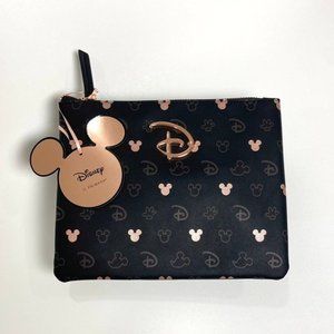New Disney Mickey Mouse Large Clutch Wallet Pouch Cosmetic Makeup bag